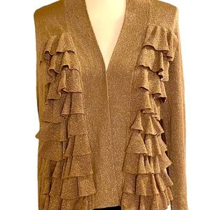 Kenneth Cole Gold Shimmer Cardigan